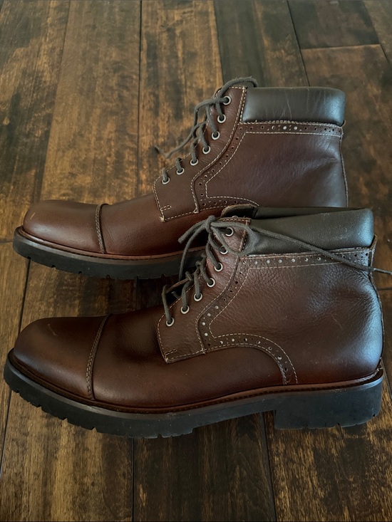 Men\'s Johnston & Murphy Brown Leather Lace-Up Boots, Size 11M main image 4